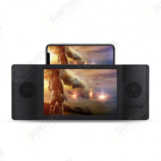 Foldable 12inch 3D Enlarged Mobile Phone HD Screen Magnifier Amplifier Stand FM TF Phone Holder