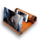 Unversal 12inch 3D HD Rollable Wood Phone Screen Magnifier Video Movie Amplifier For Smart Phone