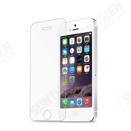 2 Pack 0.26mm 9H Scratch Resistant Tempered Glass Screen Protector For iPhone 5/5s/SE