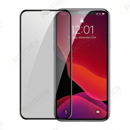 2PCS Anti-peeping Dustproof Curved Edge Tempered Glass Screen Protector For iPhone X/iPhone XS/iPhone 11 Pro 5.8 Inch