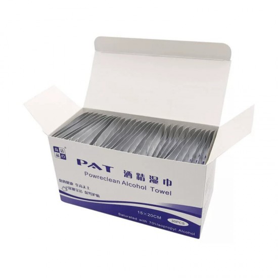 30 Pcs 150X200mm 75% Alcohol Disinfecting Wipes Disinfection Cleaning Wet Wipes Antiseptic Skin Cleaning Cloths Health Care Jewelry Mobile Phone Clean Wipe