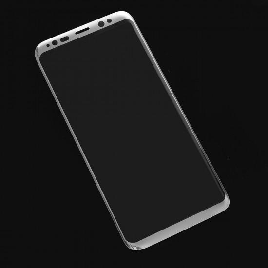 3D Arc Edge 0.26mm Tempered Glass Silk Screen Rim Screen Protector for Samsung Galaxy S8 & S8 Plus