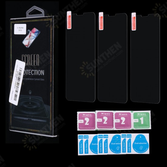 3PCS Anti-Explosion Tempered Glass Screen Protector For Xiaomi Mi A2 Lite / Xiaomi Redmi 6 Pro Non-original