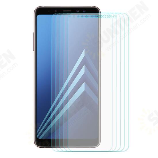 5 Packs 0.26mm 2.5D Curved Edge Tempered Glass Screen Protector For Samsung Galaxy A8 Plus 2018