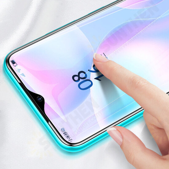 1Pc/2Pcs/3Pcs/5Pcs 9H Anti-Explosion Anti-Fingerprint Full Coverage Full Glue Tempered Glass Screen Protector for Xiaomi Redmi 9C / Redmi 9A / Redmi 9 Non-original