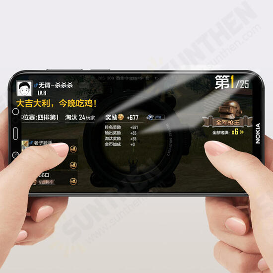9H Anti-Explosion Full Cover Full Gule Tempered Glass Screen Protector for NOKIA X7 / NOKIA 8.1