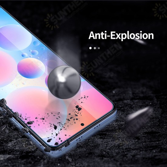 1/2/3/5Pcs for POCO F3 Global Version Front Film 9H Anti-Explosion Anti-Fingerprint Full Glue Full Coverage Tempered Glass Screen Protector