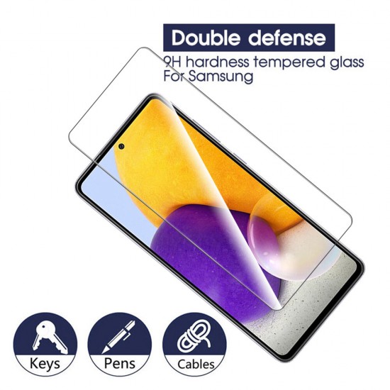 1/2/3/5Pcs for Samsung Galaxy A72 5G Front Film 9H Anti-Explosion Anti-Fingerprint Full Glue Full Coverage Tempered Glass Screen Protector