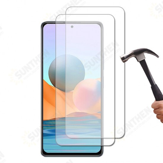 1/2/3/5Pcs for Xiaomi Redmi Note 10 / Xiaomi Redmi Note 10S Film 9H Anti-Explosion Anti-Fingerprint Full Glue Full Coverage Tempered Glass Screen Protector Non-Original