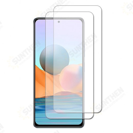 1/2/3/5Pcs for Xiaomi Redmi Note 10 / Xiaomi Redmi Note 10S Film 9H Anti-Explosion Anti-Fingerprint Full Glue Full Coverage Tempered Glass Screen Protector Non-Original