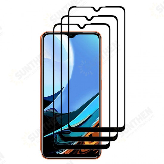 1/2/3Pcs for Xiaomi Redmi 9T Front Film 9H Anti-Explosion Anti-Fingerprint Full Glue Full Coverage Tempered Glass Screen Protector Non-Original