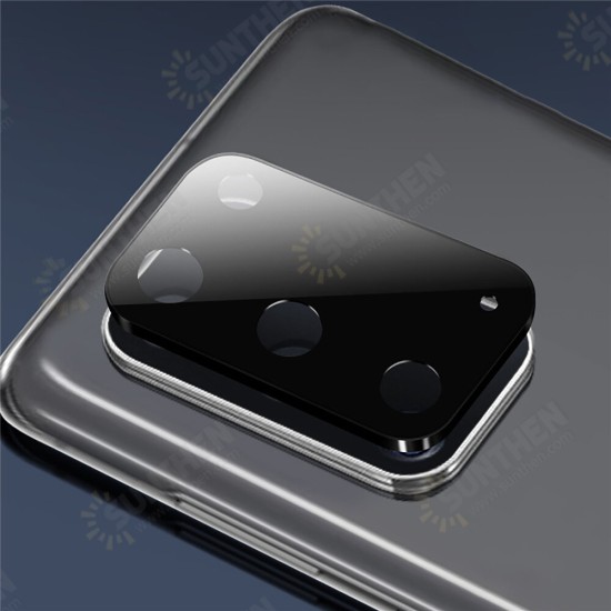 2 in 1 Metal + Tempered Glass Full Coverage Anti-explosion 9D Clear Phone Lens Protector for Samsung Galaxy S20 2020