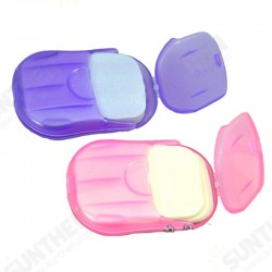 20Pcs Mini Portable Outdoor Disposable Hand Washing Soap Paper with Cute Soap Box Cleaning Supplies 20Pcs Mini Portable Outdoor Disposable Hand Washing Soap Paper with Cute Soap Box Cleaning Supplies