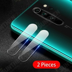 2PCS Anti-scratch HD Clear Tempered Glass Phone Camera Lens Protector for Xiaomi Redmi Note 8 Pro Non-original