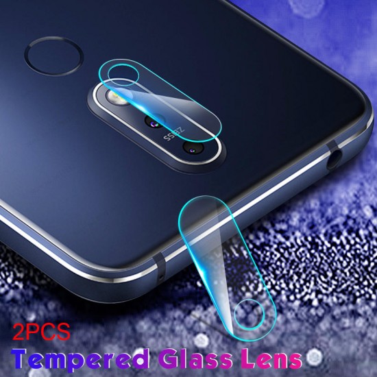 2PCS Anti-scratch HD Clear Tempered Glass Phone Camera Lens Screen Protector for NOKIA X5