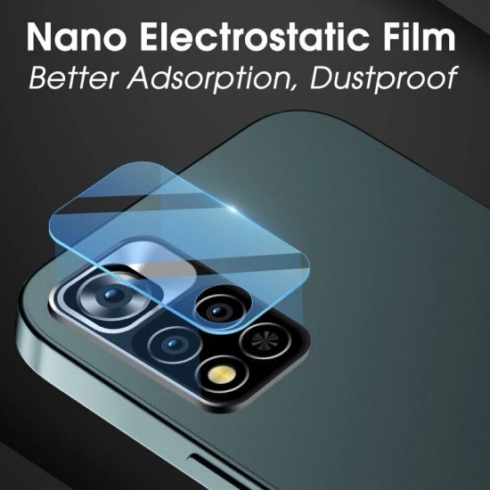 2PCS Lens Protector for Poco M4 Pro 5G Anti-Scratch Ultra-Thin HD Clear Soft Tempered Fiber Phone Camera Film Non-Original