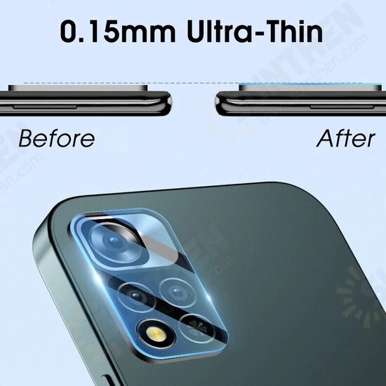 2PCS Lens Protector for Poco M4 Pro 5G Anti-Scratch Ultra-Thin HD Clear Soft Tempered Fiber Phone Camera Film Non-Original