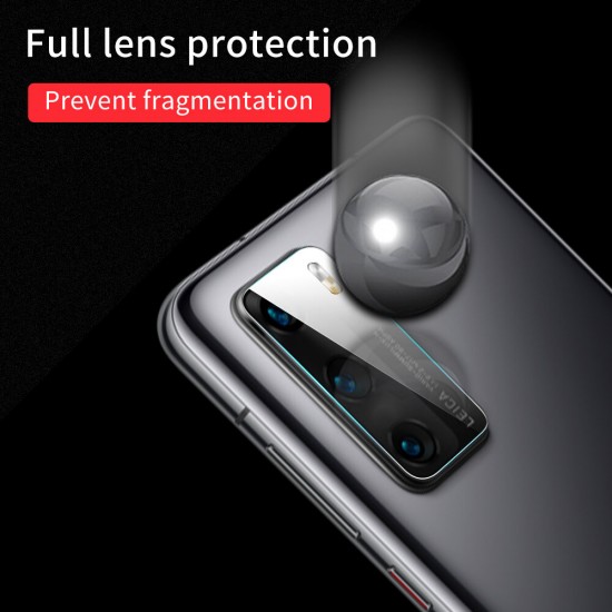 2Pcs HD Clear Ultra-Thin Anti-Scratch Soft Tempered Glass Phone Lens Protector for Huawei P40