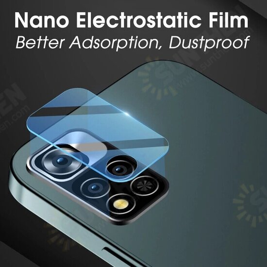 2Pcs Tempered Glass Lens Protector Global Version Ultra-Thin / HD / Anti-Scratch / Adsorption / Dustproof Transparent Soft Phone Camera Protective Film