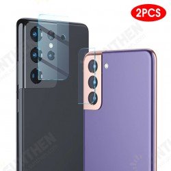 2Pcs for Samsung Galaxy S21 Ultra 5G / Galaxy S21+ 5G / Galaxy S21 5G Camera Film HD Clear Ultra-thin Anti-Scratch Soft Tempered Glass Lens Protector