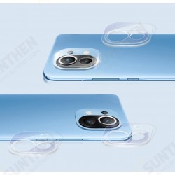 2Pcs for Xiaomi Mi 11 Camera Film HD Clear Ultra-Thin Anti-Scratch Soft Tempered Glass Phone Lens Protector Non-Original 2Pcs for Xiaomi Mi 11 Camera Film HD Clear Ultra-Thin Anti-Scratch Soft Tempered Glass Phone Lens Protector Non-Original