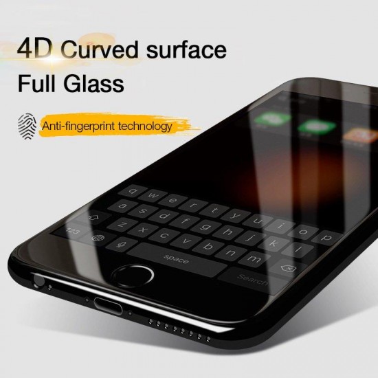4D Curved Edge Cold Carving Tempered Glass Screen Protector For iPhone 6 Plus & 6s Plus