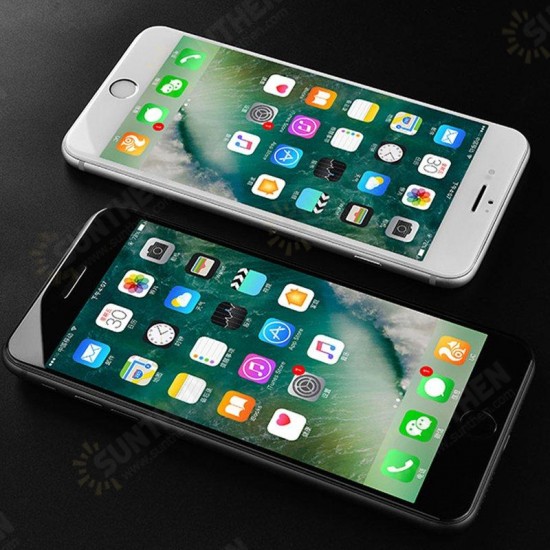 4D Curved Edge Cold Carving Tempered Glass Screen Protector For iPhone 6 Plus & 6s Plus
