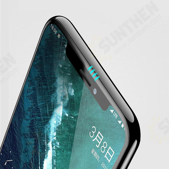 5D Curved Edge Cold Carving Screen Protector For iPhone XR Anti Fingerprint Tempered Glass Film