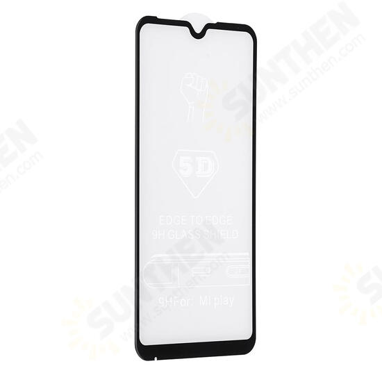 5D Curved Edge Full Cover Anti-explosion Tempered Glass Screen Protector For Xiaomi Mi Play Non-original