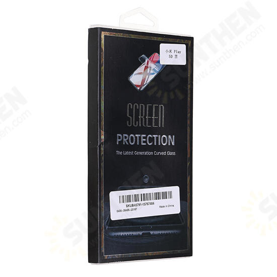 5D Curved Edge Full Cover Anti-explosion Tempered Glass Screen Protector For Xiaomi Mi Play Non-original