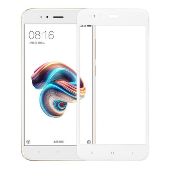 5D Pro+ Curved Edge Full Coverage Tempered Glass Phone Screen Protector For Xiaomi A1/ Mi 5X