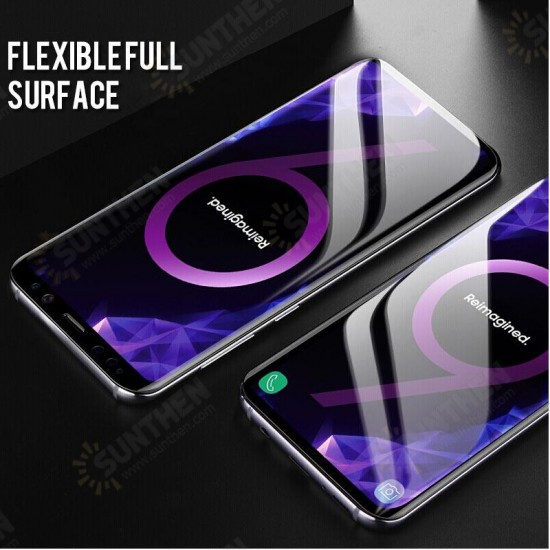 9D Curved Edge Full Glue Tempered Glass Screen Protector For Samsung Galaxy S9 Plus