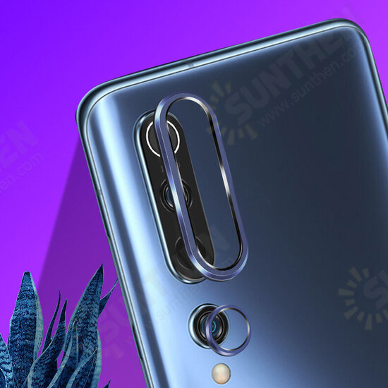 Anti-scratch Aluminum Metal Circle Ring + Tempered Glass Rear Phone Lens Protector for Xiaomi Mi 10 5G 2020 Non-original Anti-scratch Aluminum Metal Circle Ring + Tempered Glass Rear Phone Lens Protector for Xiaomi Mi 10 5G 2020 Non-original