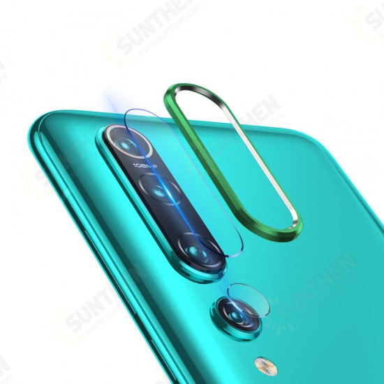 Anti-scratch Aluminum Metal Circle Ring + Tempered Glass Rear Phone Lens Protector for Xiaomi Mi 10 5G 2020 Non-original Anti-scratch Aluminum Metal Circle Ring + Tempered Glass Rear Phone Lens Protector for Xiaomi Mi 10 5G 2020 Non-original
