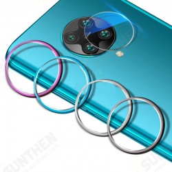 Anti-scratch Aluminum Metal Circle Ring + Tempered Glass Rear Phone Lens Protector for Xiaomi Poco F2 Pro / Xiaomi Redmi K30 Pro Non-original
