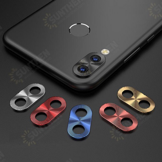 Anti-scratch Metal Circle Ring Phone Camera Lens Protector for Xiaomi Redmi Note 7 / Redmi Note 7 Pro
