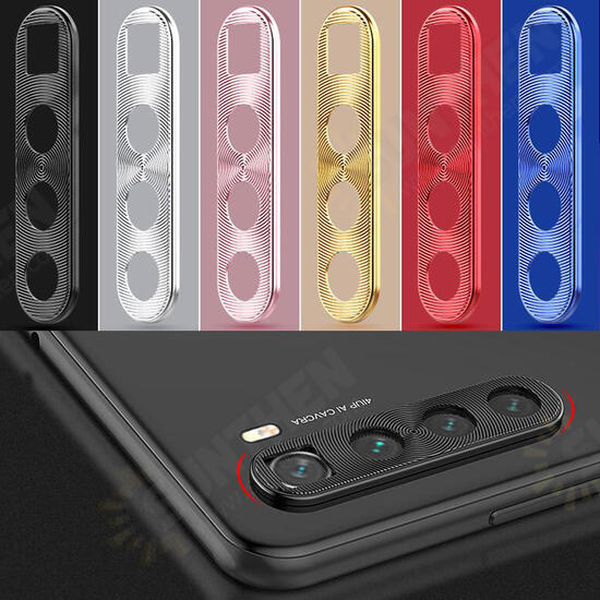 Anti-scratch Metal Circle Ring Phone Camera Lens Protector for Xiaomi Redmi Note 8T Non-original