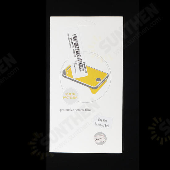 Clear Anti-Scratch Soft Front & Back Screen Protector For Sony Xperia L2