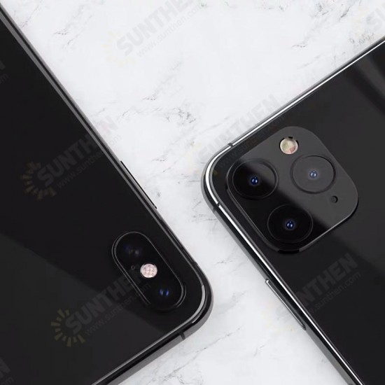 Converted Change iPhone X to iphone 11 Pro Metal + Tempered Glass 2 in 1 Anti-scratch Second Change Phone Camera Lens Protector for iPhone X Converted Change iPhone X to iphone 11 Pro Metal + Tempered Glass 2 in 1 Anti-scratch Second Change Phone Camera Lens Protector for iPhone X