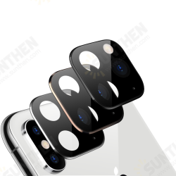 Converted Change iPhone X to iphone 11 Pro Metal + Tempered Glass 2 in 1 Anti-scratch Second Change Phone Camera Lens Protector for iPhone X