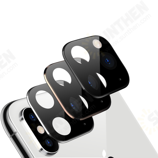 Converted Change iPhone XS Max to iphone 11 Pro Max Metal + Tempered Glass 2 in1 Anti-scratch Phone Camera Lens Protector for iPhone XS Max Converted Change iPhone XS Max to iphone 11 Pro Max Metal + Tempered Glass 2 in1 Anti-scratch Phone Camera Lens Protector for iPhone XS Max