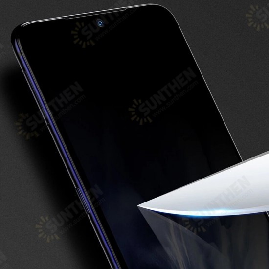 Curved-Screen Anti-Peeping Anti-Explosion Full Coverage Tempered Glass Screen Protector for Xiaomi Mi 10 Lite Non-original