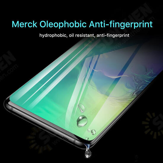 Full Glue Support Ultrasonic Fingerprint Tempered Glass Screen Protector For Samsung Galaxy S10 3D Curved Edge Film