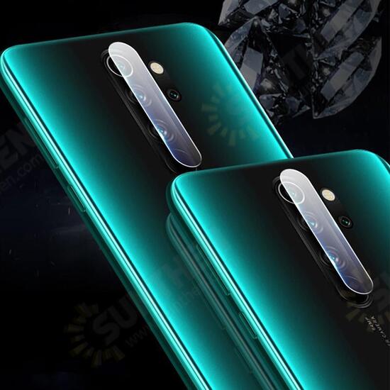 Tempered Glass Screen Protector + Phone Camera Lens Protector for Xiaomi Redmi Note 8 Pro