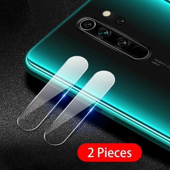 Tempered Glass Screen Protector + Phone Camera Lens Protector for Xiaomi Redmi Note 8 Pro