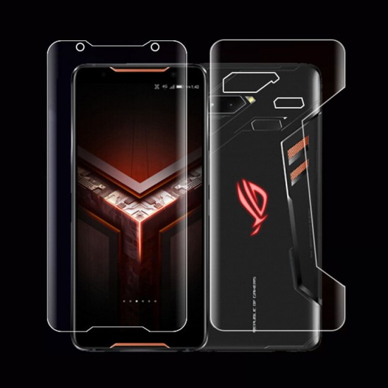 Transparent Front Full Back Cover Soft Hydrogel Screen Protector For ASUS ROG Phone 2