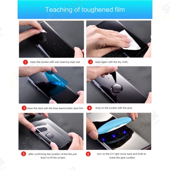 UV Glue Full Adhesive Clear 3D Curved Edge Tempered Glass Screen Protector For Samsung UV Glue Full Adhesive Clear 3D Curved Edge Tempered Glass Screen Protector For Samsung