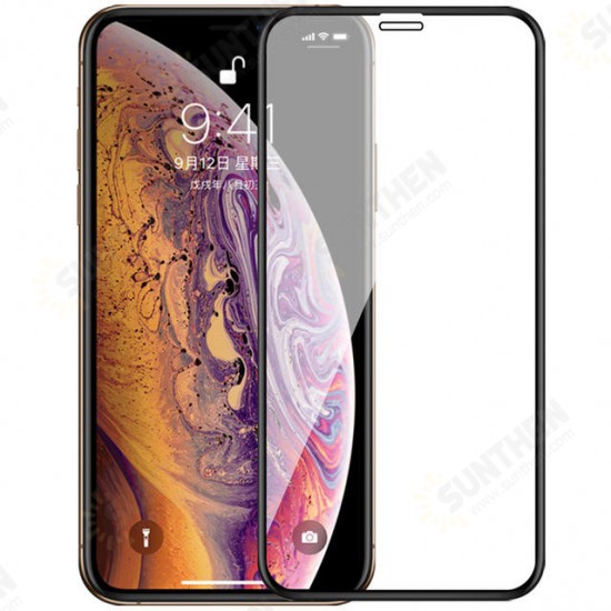 Upgrade 2.5D Curved Edge Silk Tempered Glass Screen Protector For iPhone X/XS/XR/XS Max