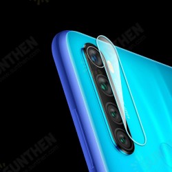 Anti-scratch Aluminum Metal Circle Ring + Tempered Glass Rear Phone Lens Protector Non-original for Xiaomi Redmi Note 8