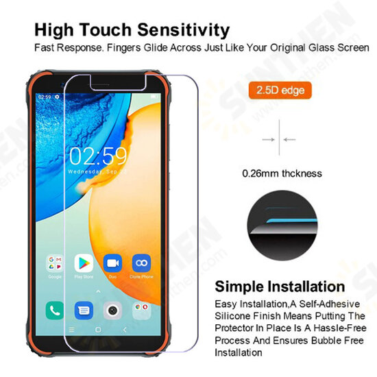 For Blackview BV4900 Front Film HD Clear 9H Anti-Explosion Anti-Scratch Tempered Glass Screen Protector